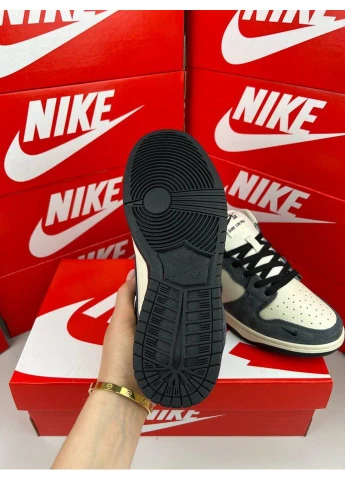 Кроссовки Pro Dark Grey White (Размер ) No Brand SB Dunk Low чёрно-белые (378648137)