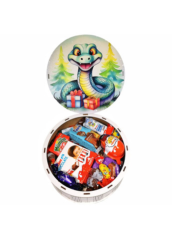 Подарунок №43-1 Milkа & Kinder “Подарунок для чемпіона" 860г (21х21х9 см, у дерев'яній коробці) Унікальна цукерка (372656379)