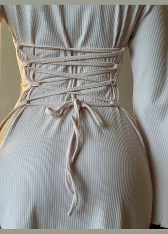 Бежева кежуал сукня INLABEL однотонна