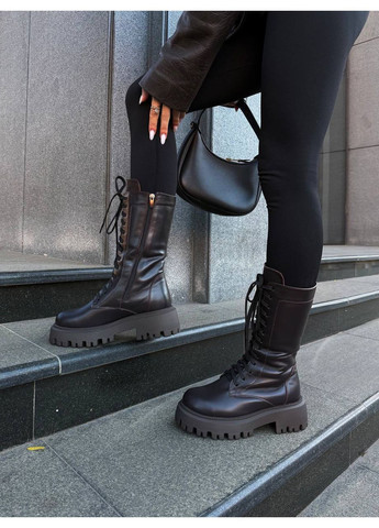 Осенние стильные женские берцы берцы No Brand со шнуровкой