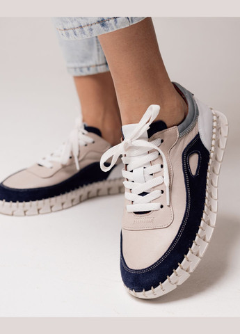 Кросівки шкіра замша Krula бежеві всесезони (317462577)