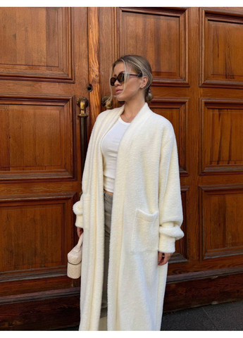 Молочный демисезонный кардиган No Brand