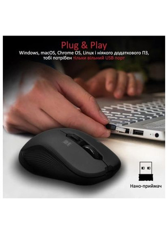 Мишка (slider.black) Promate Slider Wireless Black (367592568)