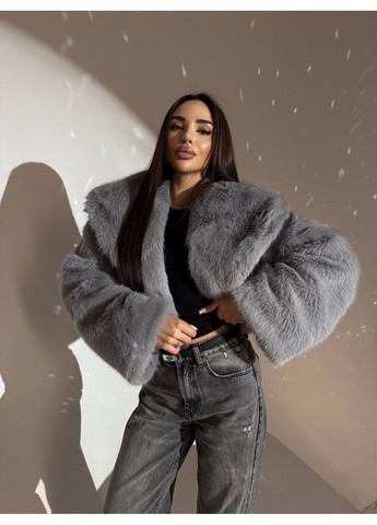 Женская укороченная шуба с объемными рукавами MonCher (370865013)
