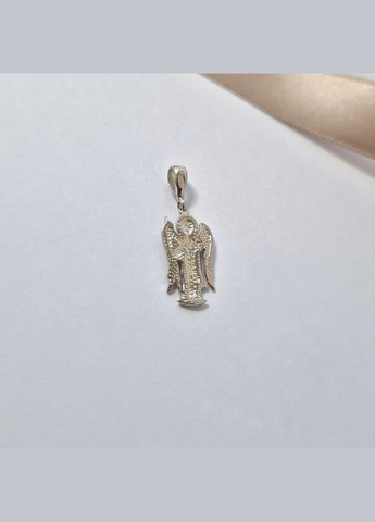 Срібна ладанка підвіска кулон Янгол Охоронець срібло 925 проби Родоване п2/011 1.30г No Brand (306743192)