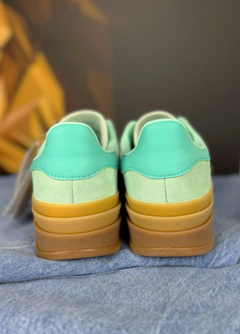 Салатові всесезонні кросівки adidas Gazelle Bold
