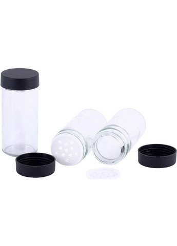 Набір ємностей для спецій Spice Silver 16 спецовників на круглій підставці 28х19х19см Kamille (339776107)