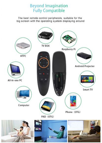 Гироскопический пульт управления Air Mouse G10S с голосовым управлением и гироскопом для Android TV приставок No Brand (317045234)