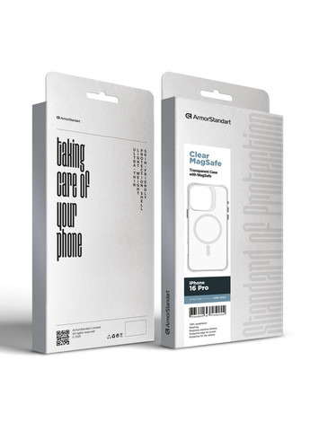 Чехол Clear Magsafe для Apple iPhone 16 Pro Tansparent (ARM78563) ArmorStandart (343050445)