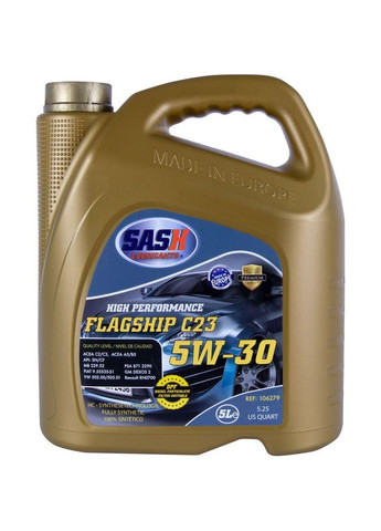 Автомобильное моторное масло FLAGSHIP C23 5W-30 5л 106279 SASH (352762073)