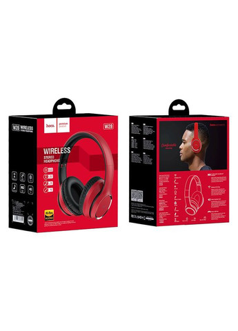 Навушники Bluetooth W28 Journey wireless headphones Red Hoco (297456811)
