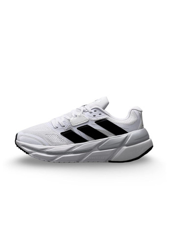 Белые демисезонные кроссовки мужские adidas white black No Brand ADISTAR 2.0