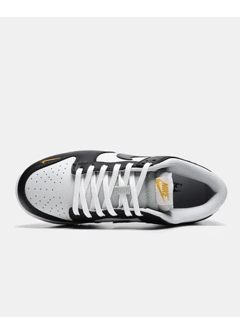 КРОССОВКИ ЖЕНСКИЕ NIKE DUNK LOW MINI SWOOSH - BLACK TOTAL ORANGE НАЙК ДАНК ЧЕРНЫЕ No Brand чёрные демисезоны (391956687)
