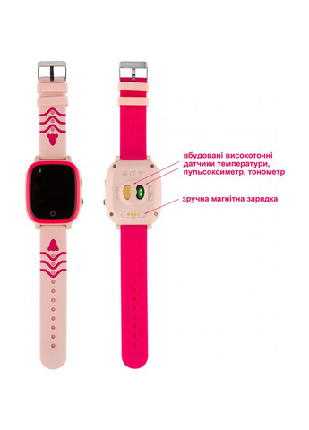 Смарт-годинник Amigo go005 4g wifi kids waterproof thermometer pink (268140129)