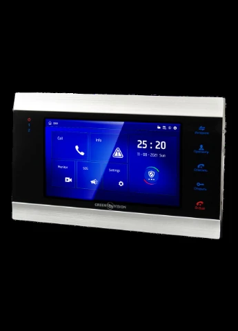 Цветной AHD видеодомофон GV055-AHD-J-VD7SD silver GreenVision (315342556)