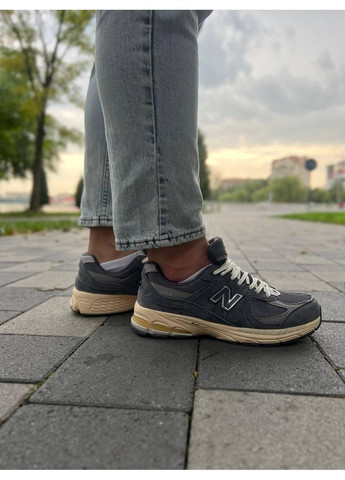 КРОССОВКИ ЖЕНСКИЕ NEW BALANCE M2002R GREY BEIGE НЬЮ БЕЛАНС M2002R No Brand серые демисезоны (367115105)