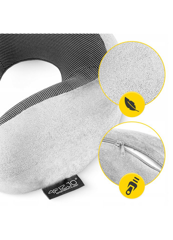Подушка дорожная 30 x 27 x 12 см Grey () 4FIZJO P-5907739319432 (324264758)