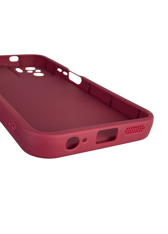 Чехол силиконовый Soft Touch с 3D принтом Майнкрафт для Poco M5s бордовый (Полная защита камеры) Xiaomi (373425062)