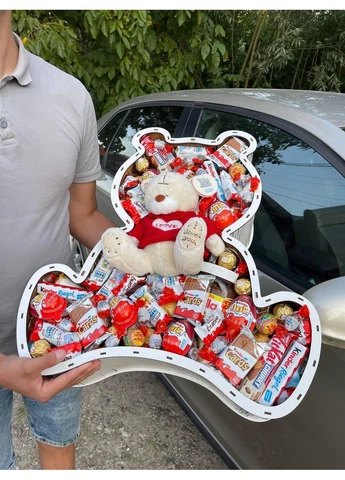 Подарочный набор сладкий бокс большой Мишка женский Seli No Brand (390703375)