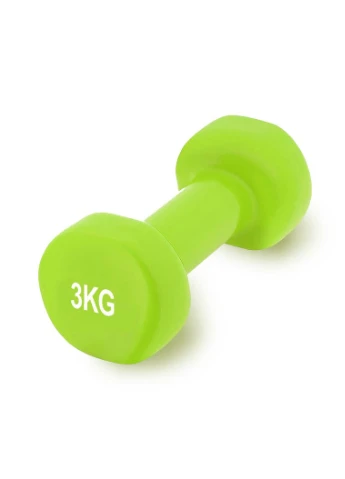 Гантель виниловый 4125 Achilles 3 кг. Зеленая (1шт.) PowerPlay (362914679)