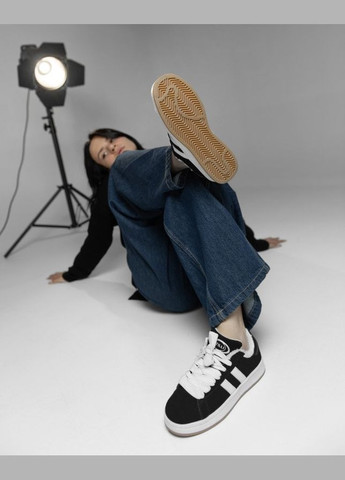 Женские зимние кроссовки на меху черные No Brand чёрные зима (305076273)