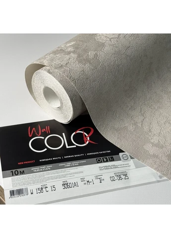 Обои метровые кофейные виниловые на флизелиновой основе 1,06×10,05 м Wall Color (375436596)