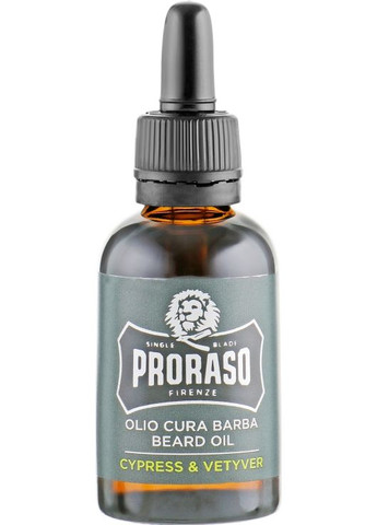 Олія для бороди Cypress & Vetyver Beard Oil 30ml (588985-21523) Proraso (368618477)