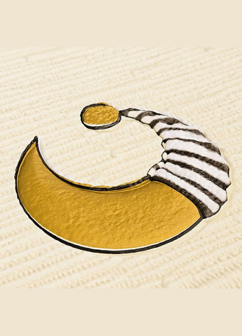 Панель стінова 3D 700*700*4mm зірки та місяці на бежевому фоні (D) SW-00001971 Sticker Wall (316101159)