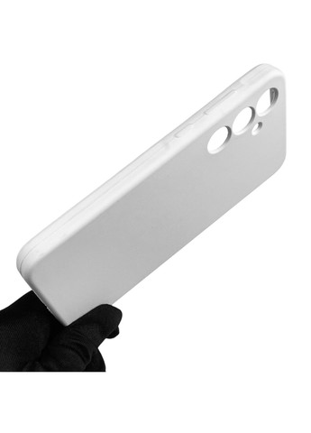 Чехол для Galaxy A35 5G (SM-A356B) силиконовый с микрофиброй нескользящий на самсунг а35 5г белый Samsung (366389374)
