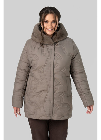 Темно-бежевая зимняя женская зимняя куртка марина all posa (ap102581p) A'll Posa