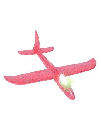Літак планер метальний UTM Red 48 см з кабіною, що світиться (45402R) No Brand (289479528)