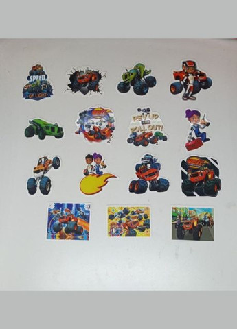 Вспыш стикеры наклейки Blaze аксессуары Вспыш и монстр-машины 55 шт Shantou (332996949)