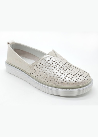 Жіночі сліпони бежеві шкіряні AS-15-2 23 см (р) All Shoes (259299496)