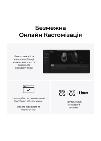 Мышка M6S Wireless/Bluetooth/USB Black (M6S-A72) Keychron (399259223)