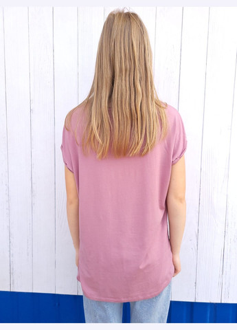 Рожева демісезон футболка жіноча oversize однотонна Vero Moda