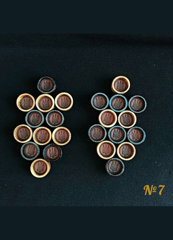Фішки для нард зі шкіряною вставкою №7. 25х12 мм Вироби майстрів (316089567)