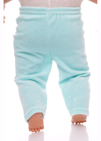 Блакитний зимній костюм з довгим рукавом для хлопчика велюровий з ведмедиками блакитний 68 см (26606) BABYKROHA