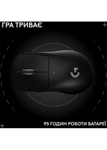 Миша G Pro X Superlight 2 Dex Black (910-007357) Logitech (332613129)