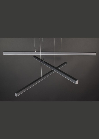 Люстра светодиодная подвесная LED светильник для квартиры на потолок лэд с пультом 27986 Черный 25-100х80х80 см. Sunnysky (364490804)