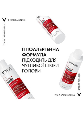 Тонизирующий шампунь для борьбы с выпадением волос Dercos Energy+ Stimulating Shampoo 200ml (10731-27784) Vichy (368615105)