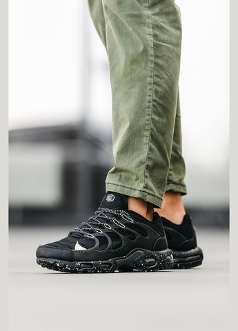 Чорні Осінні кросівки чоловічі nike air max tn plus terrascape black | найк аір макс тн плюс чорні No Brand