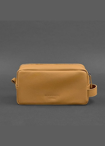 Шкіряна косметичка-несесер 6.0 жовтий флотар (A-027454) BlankNote (329743020)