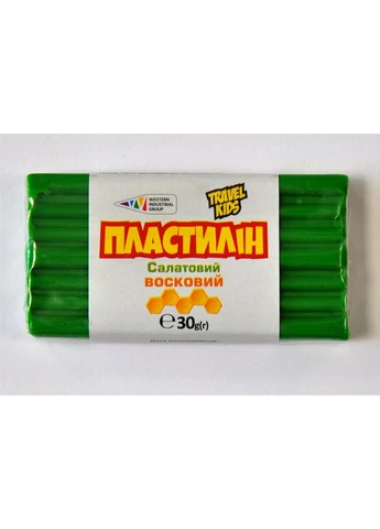 Пластилін "TRAVEL KIDS" восковий /333102/TK/ салатовий 30г (12/48) ГАММА'UA (392058211)