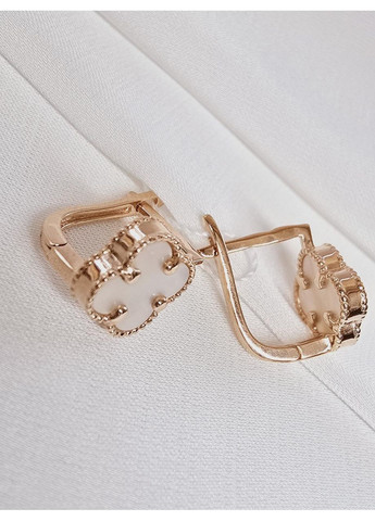 Золотые серьги с жемчугом и фианитами. Столична Ювелірна Фабрика (355795629)