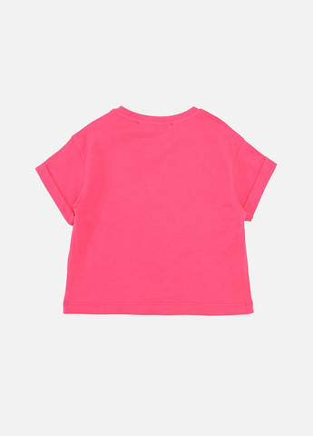 Малиновая летняя футболка с коротким рукавом для девочки цвет малиновый цб-00274777 Yuki