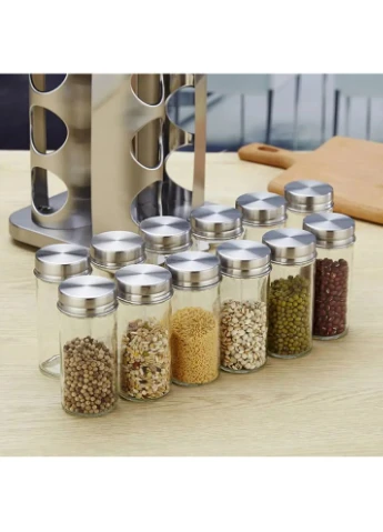 Карусель для спецій Spice carousel 12 відсіків контейнери для приправ для кухні скляні банки Astor (379900939)