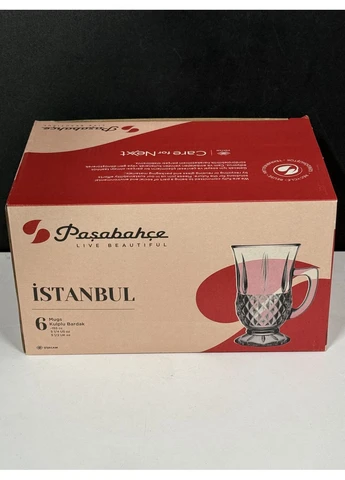 Набір склянок для чаю 55671 Istanbul скляних 6*155мл Pasabahce (391092654)
