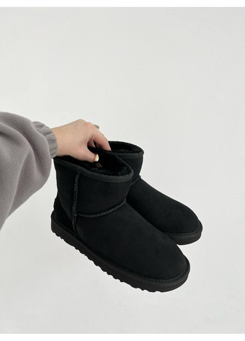 Жіночі Уггі UGG Mini Black (Замша) (366320907)