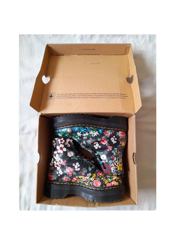 Цветные осенние мужские ботинки sinclair floral black floral mash up backhand ( в ) u-27128001 Dr. Martens