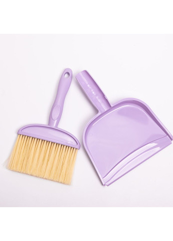 Щітка з совком для підлоги та твердих поверхонь, міцний пластиковий набір із щільним приляганням Фіолетова HP-35015-34V Household (372155167)